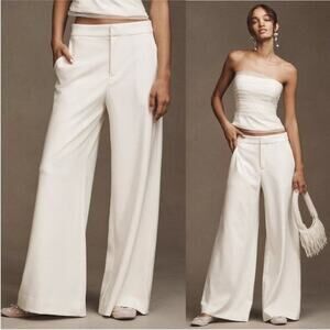 Reformation Auggie Pants in Ivory 10